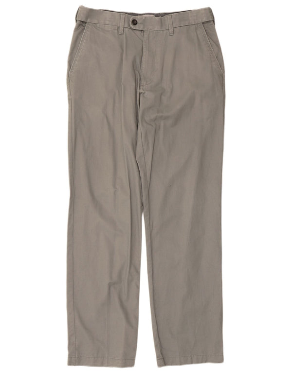 Calça masculina Marks & Spencer Pegged Regular Fit W30 L31 Algodão Cinza