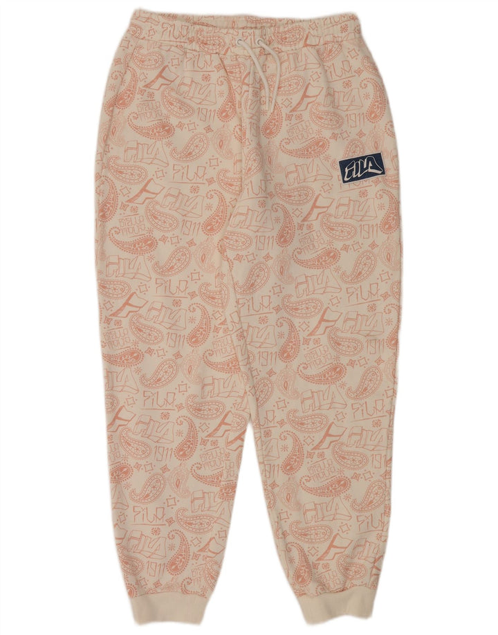 Fila Womens Graphic Oversized Full Tracksuit Reino Unido 14 Médio Off White Paisley