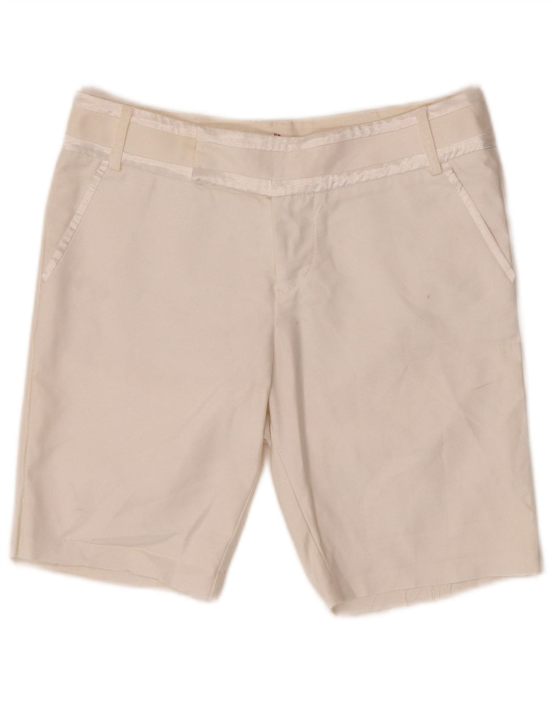 Shorts Chino feminino Tommy Hilfiger W30 médio algodão branco