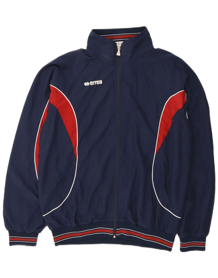 Errea Mens Treino Top Jacket Grande Azul Marinho Colourblock Poliéster