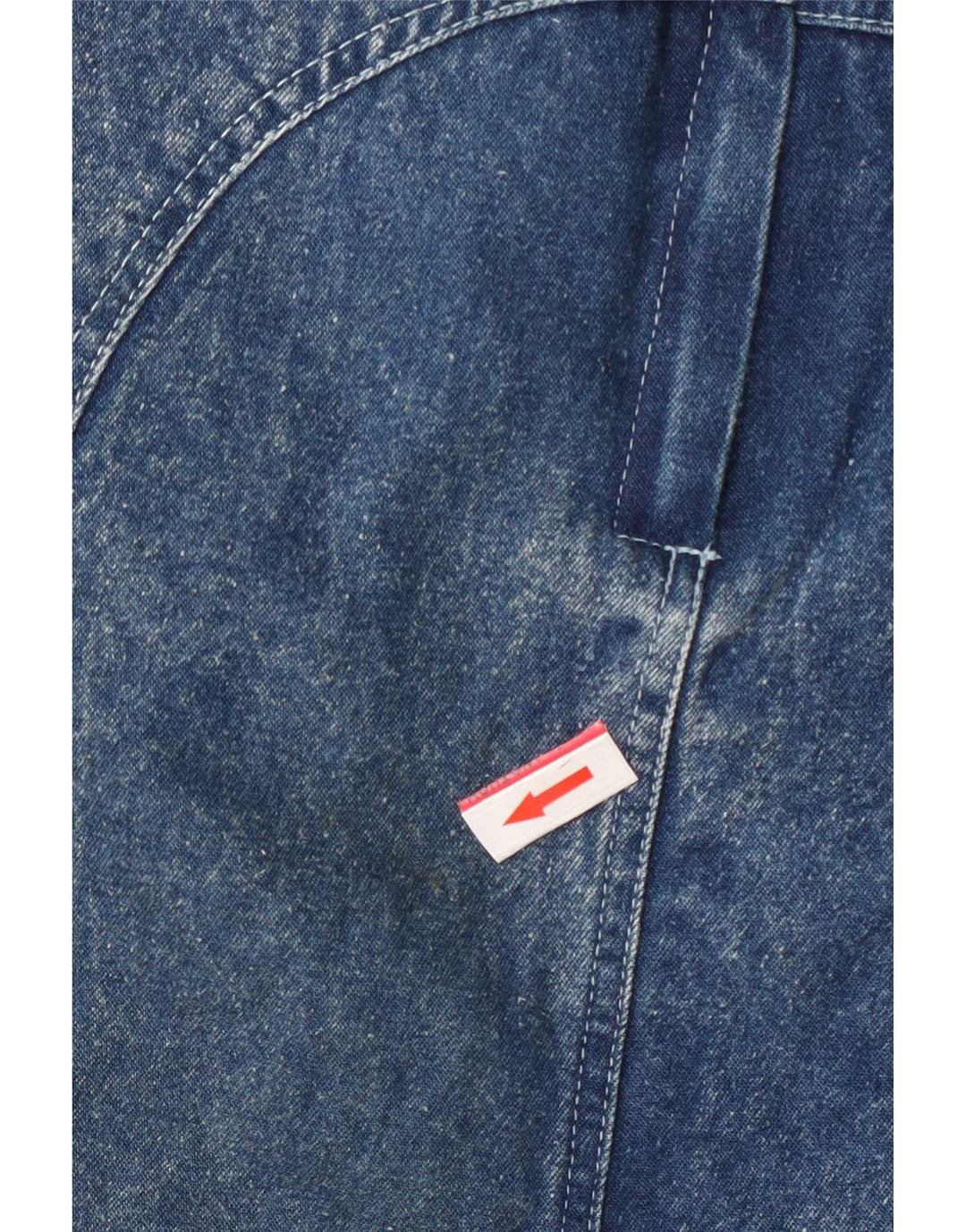Saia jeans feminina Pepito's grande W32 azul floral algodão