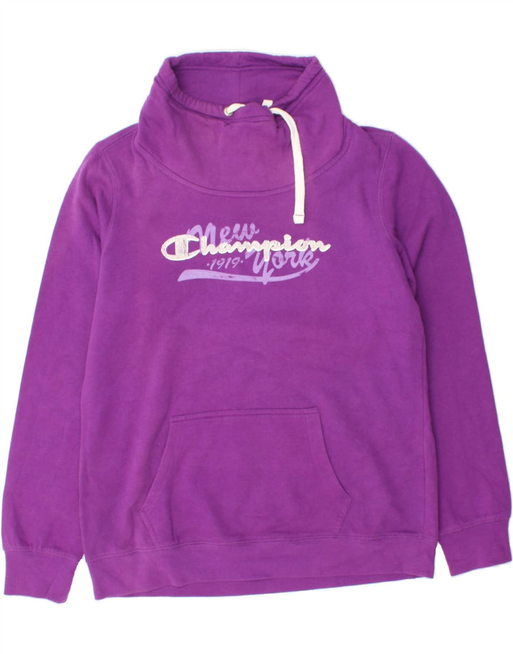 CHAMPION Womens Graphic Sweatshirt Jumper UK 18 XL Purple Vintage Champion and Second-Hand Champion from Messina Hembry 