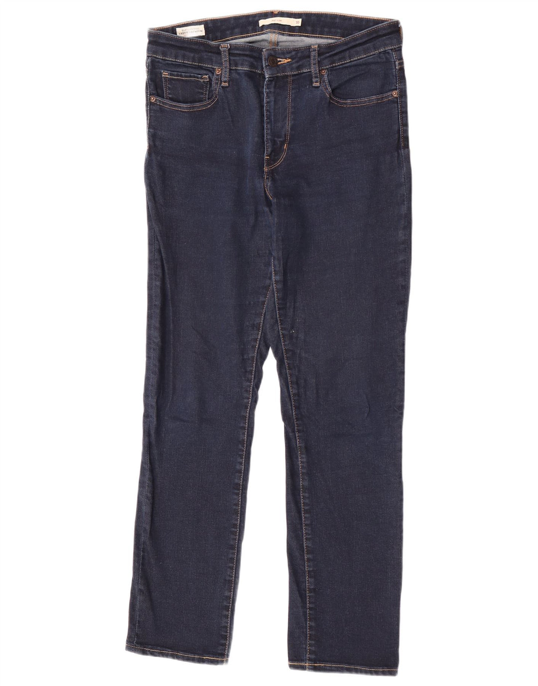 Calça jeans feminina Levi's 712 Slim W30 L32 azul marinho algodão