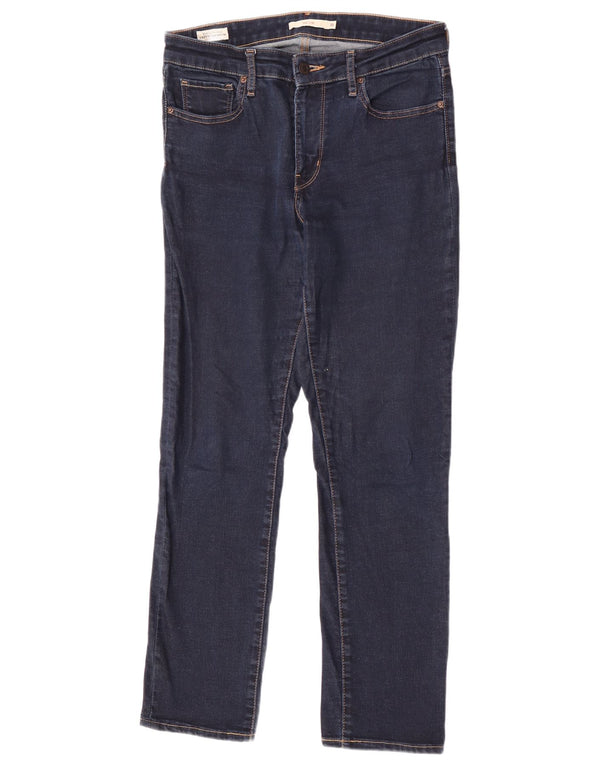 Calça jeans feminina Levi's 712 Slim W30 L32 azul marinho algodão