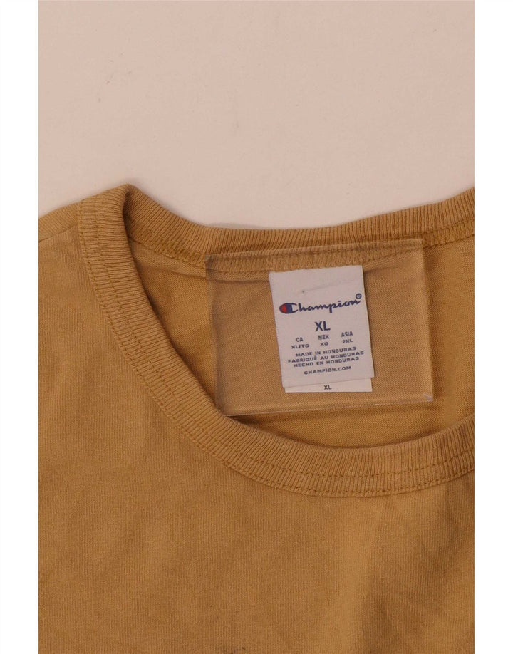 Camiseta masculina Champion XL algodão bege