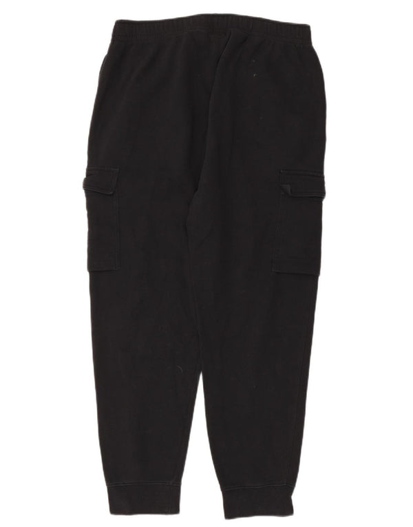 Nike Mens Cargo Calças de treino Joggers grandes de algodão preto
