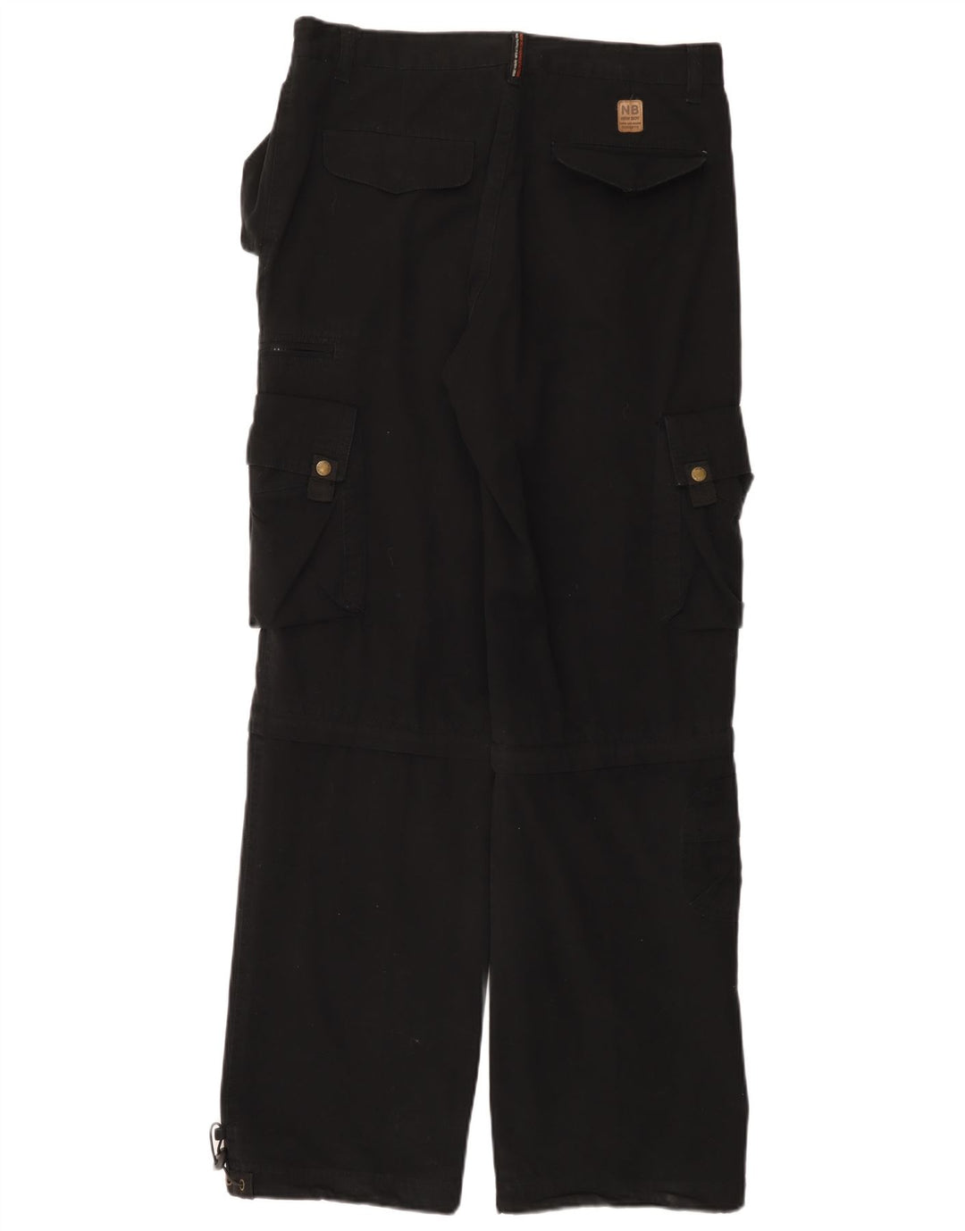 Calça cargo reta masculina vintage W33 L33 preta