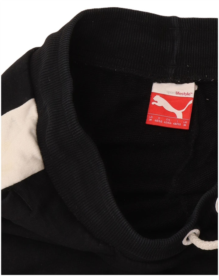 Calça de treino masculina Puma Joggers médio azul marinho colorblock