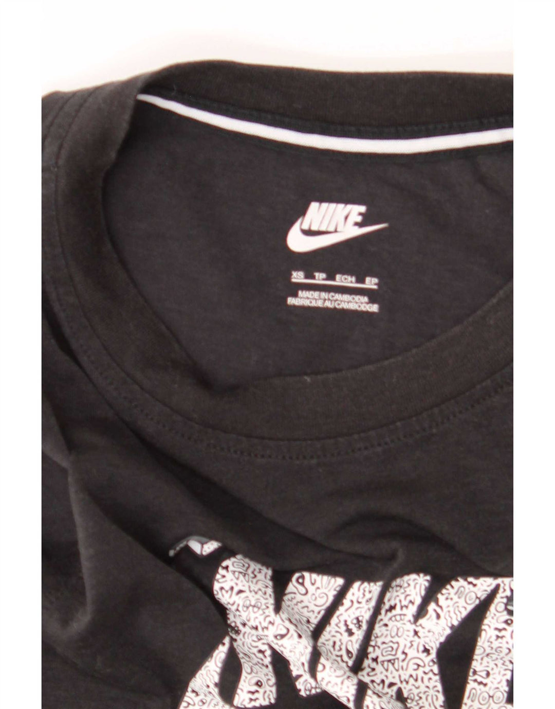 Colete gráfico masculino Nike XS preto