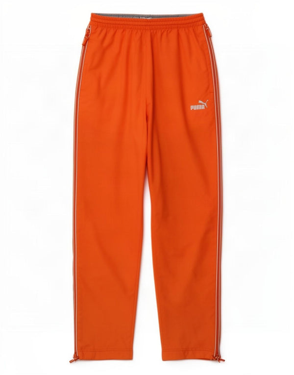 Calça de treino masculina Puma pequena laranja poliéster