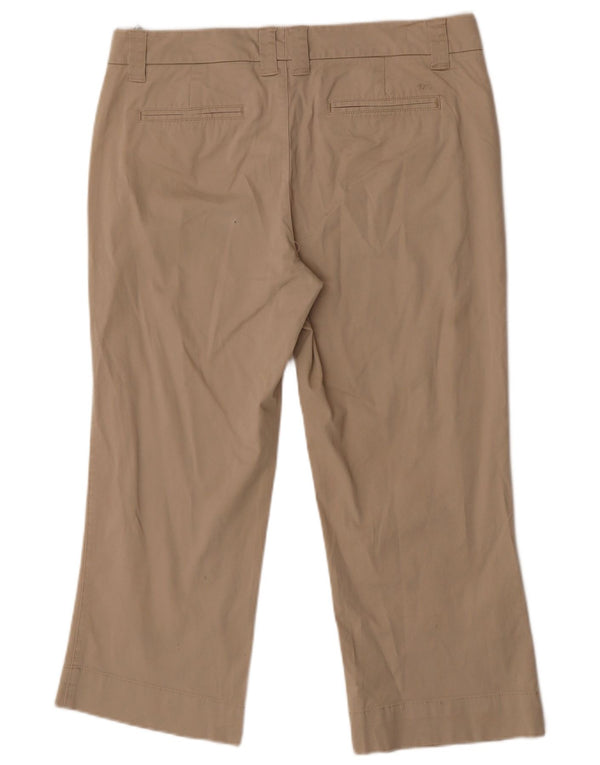 Calça cropped feminina Tommy Hilfiger US 10 grande W34 L24 algodão bege