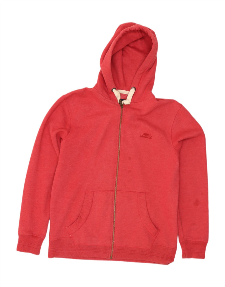 Suéter masculino com capuz e zíper estranho Fish algodão vermelho médio