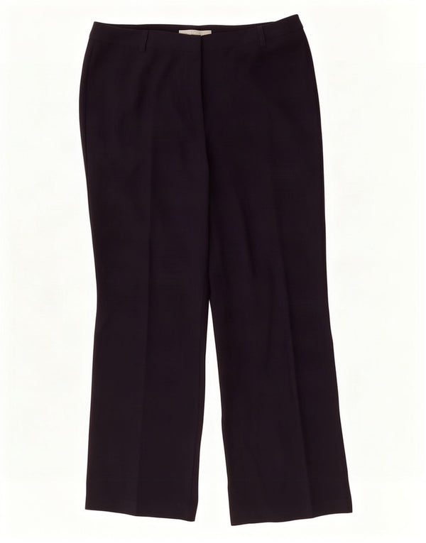 Calça casual feminina Marks & Spencer Reino Unido 12 médio W32 L29 azul marinho