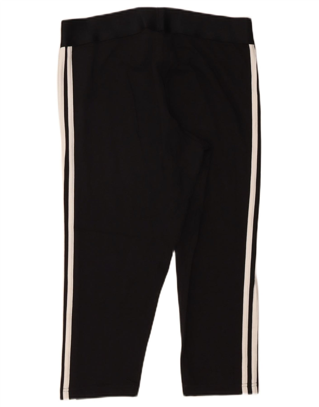 Adidas Womens Capri Leggings UK 16 Grande Algodão Preto