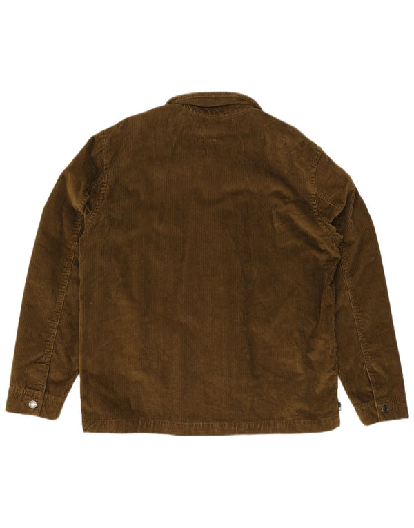 Jaqueta masculina de veludo Timberland UK 40 grande algodão cáqui