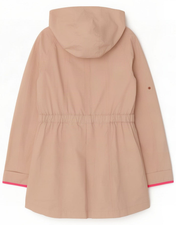 Jaqueta Parka de grandes dimensões com capuz feminina Ted Baker tamanho 0 2XS poliéster rosa