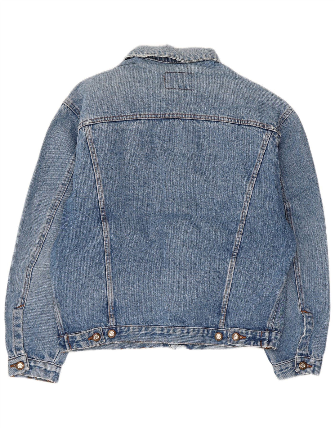Jaqueta jeans masculina vintage UK 38 azul médio