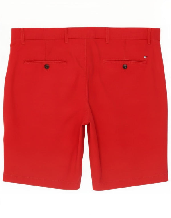 Tommy Hilfiger Mens Chino Shorts W38 XL Algodão Vermelho