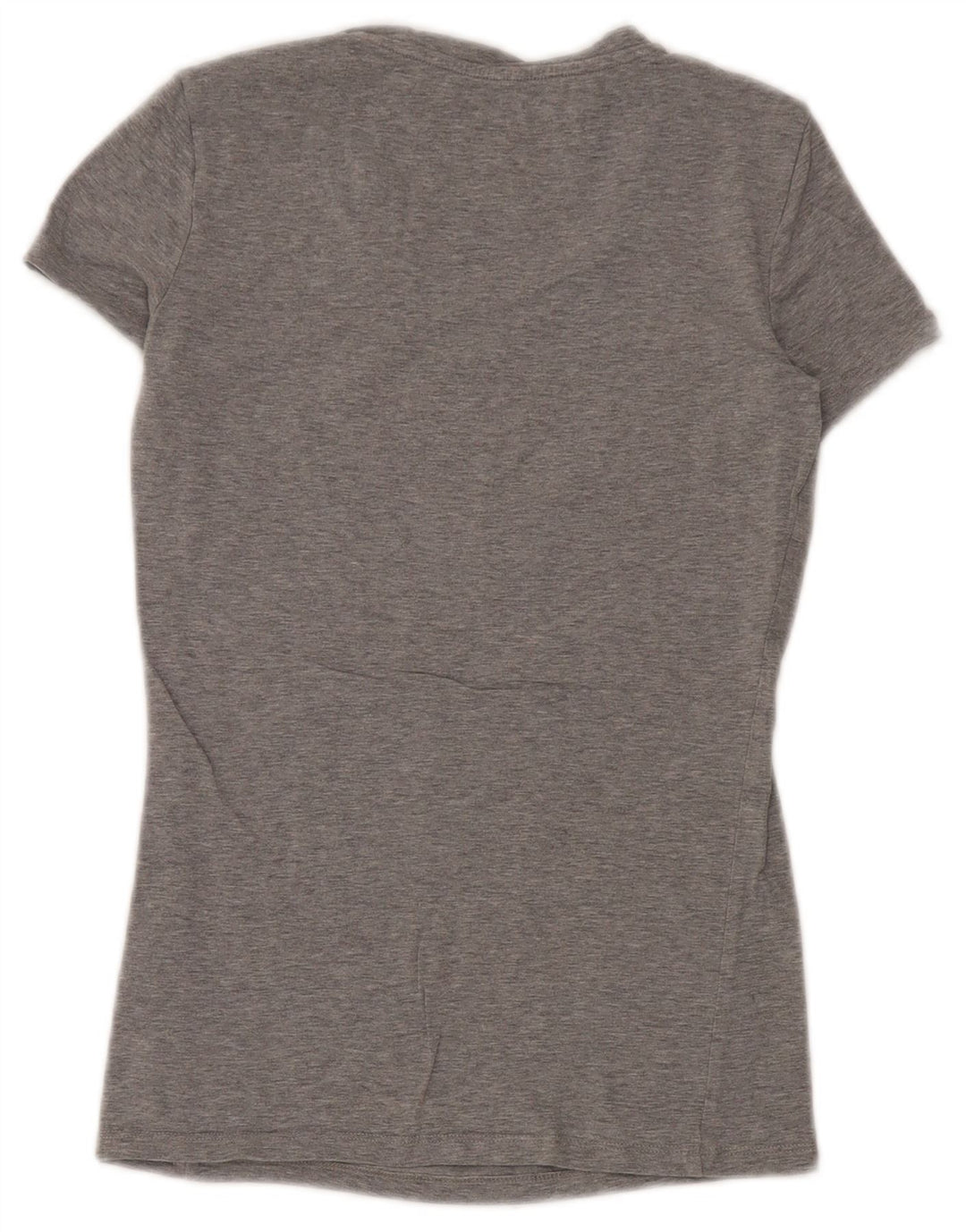 Camiseta feminina Guess com estampa gráfica UK 8 pequena cinza