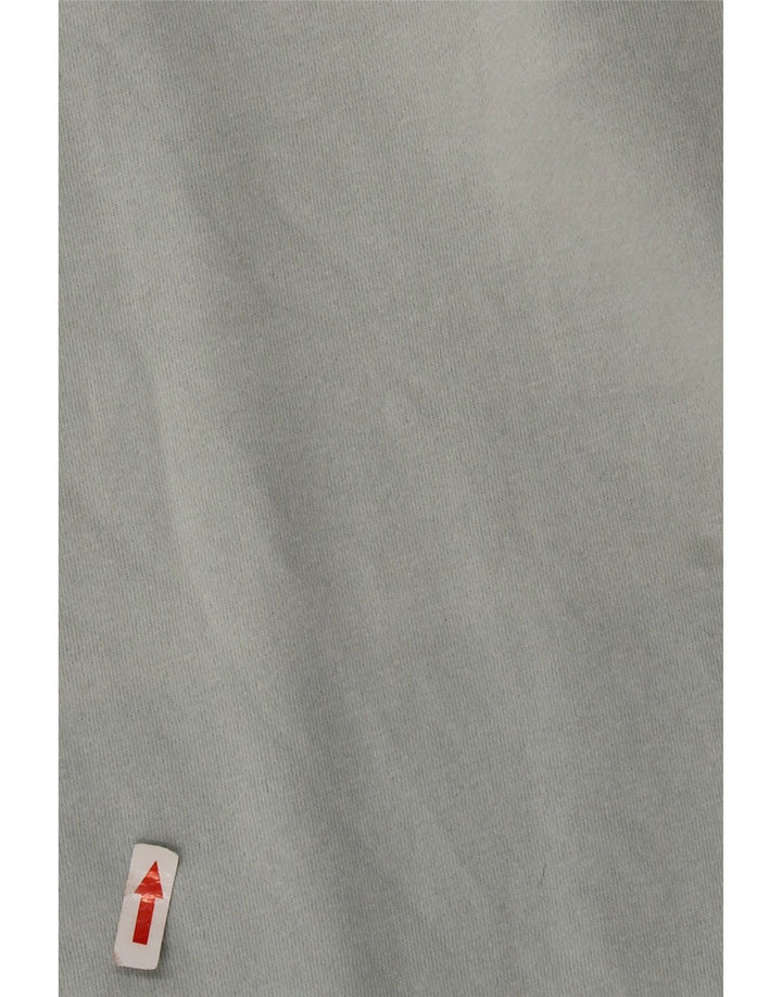 Zara moletom feminino oversized jumper UK 10 pequeno algodão cinza