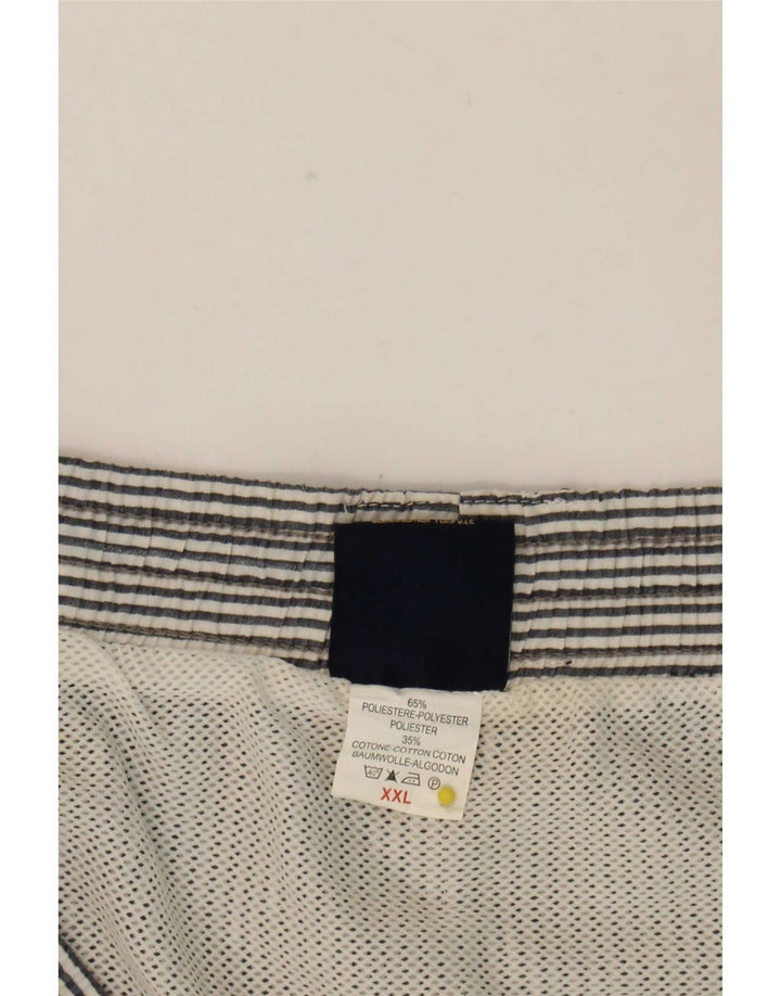 Shorts de natação masculino Nautica 2XL poliéster listrado azul