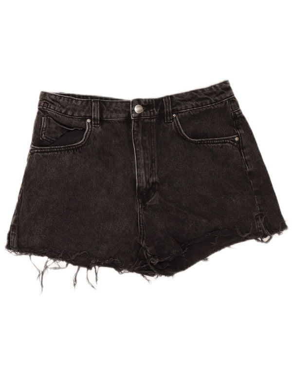 Shorts jeans feminino Zara EU 40 médio W30 algodão preto