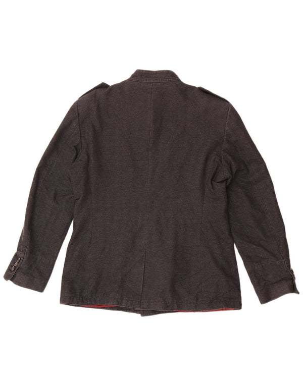 Jaqueta militar masculina Zara EU 54 XL cinza