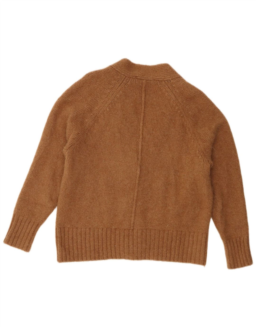 Zara Suéter Cardigan Oversized Feminino Reino Unido 10 Pequeno Marrom