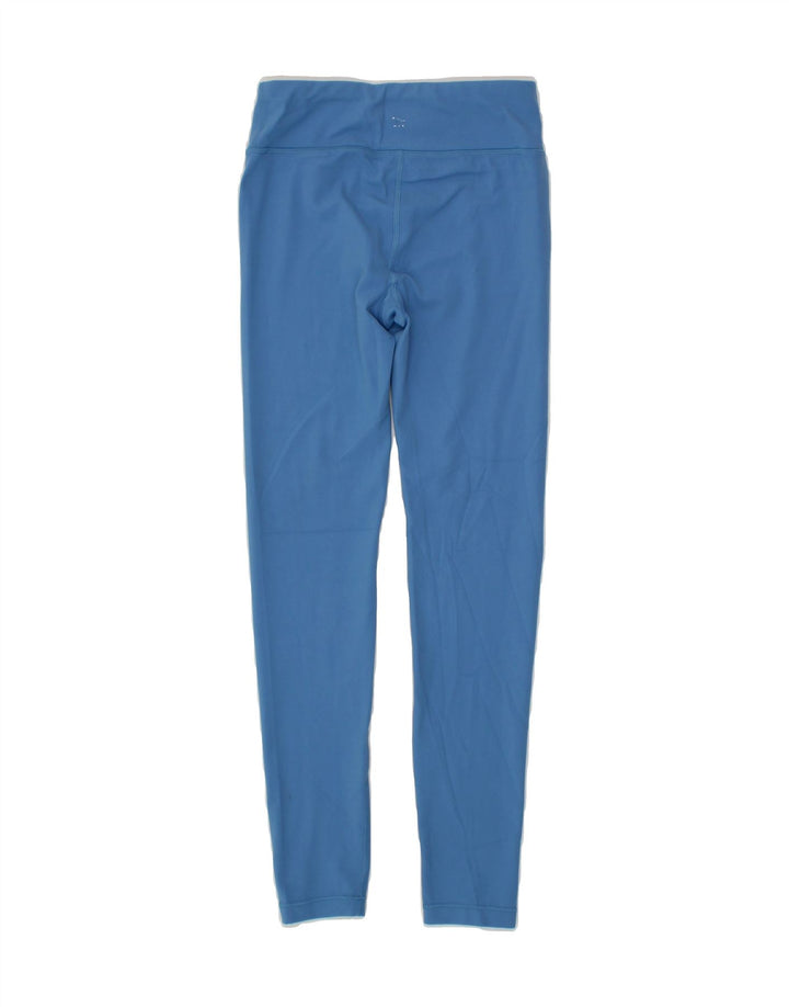 ATHLETA Girls Leggings 11-12 Years Large Blue Nylon Vintage Athleta and Second-Hand Athleta from Messina Hembry 