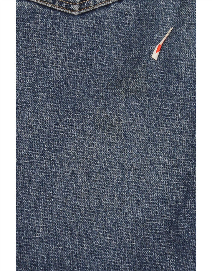 Wrangler Mens Straight Jeans W32 L30 Azul Algodão
