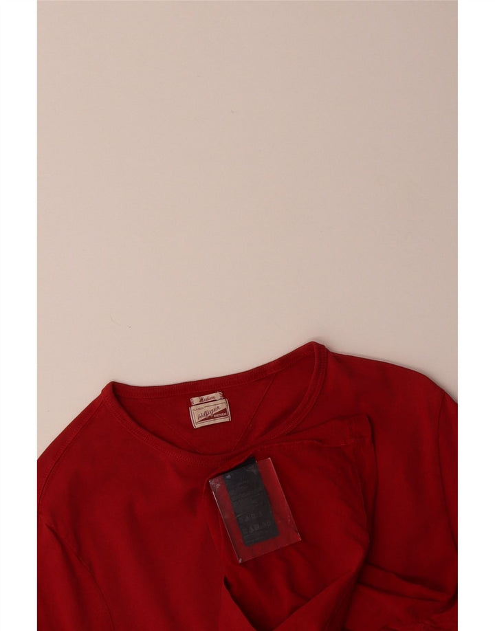 Camiseta masculina TOMMY HILFIGER de algodão vermelho médio