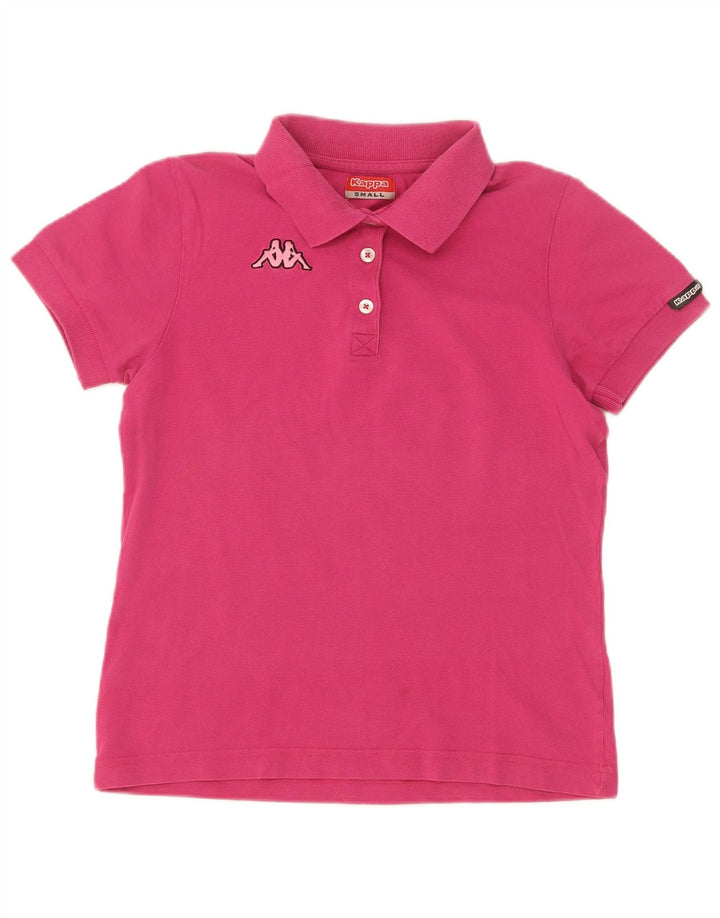 Camisa polo feminina Kappa UK 10 pequena rosa
