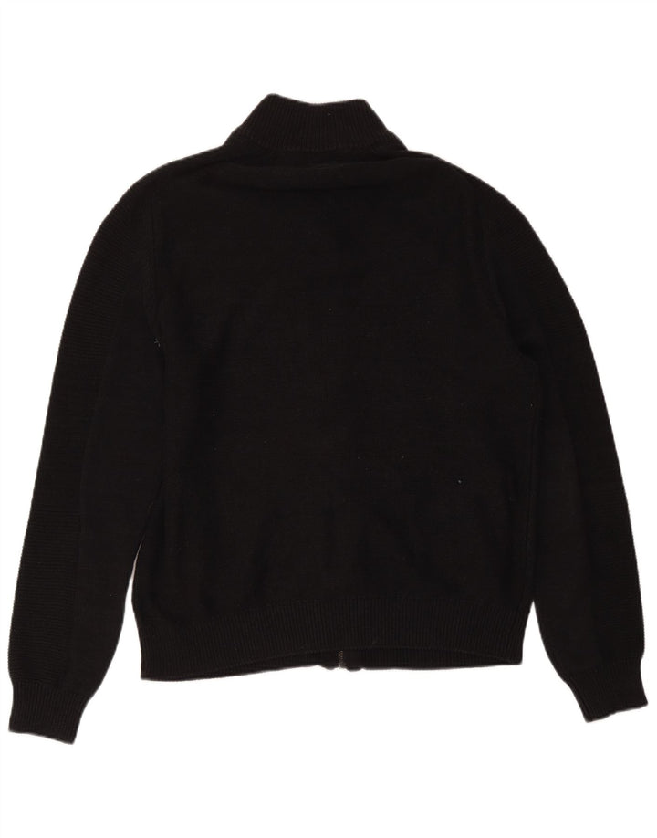 Suéter masculino Guess com zíper completo e algodão preto médio 40