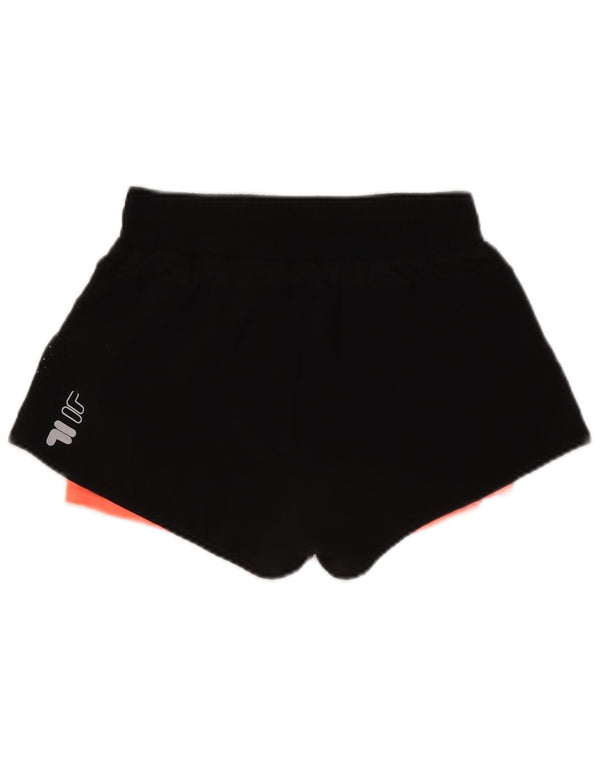 Shorts esportivos gráficos femininos Fila UK 12 médio preto
