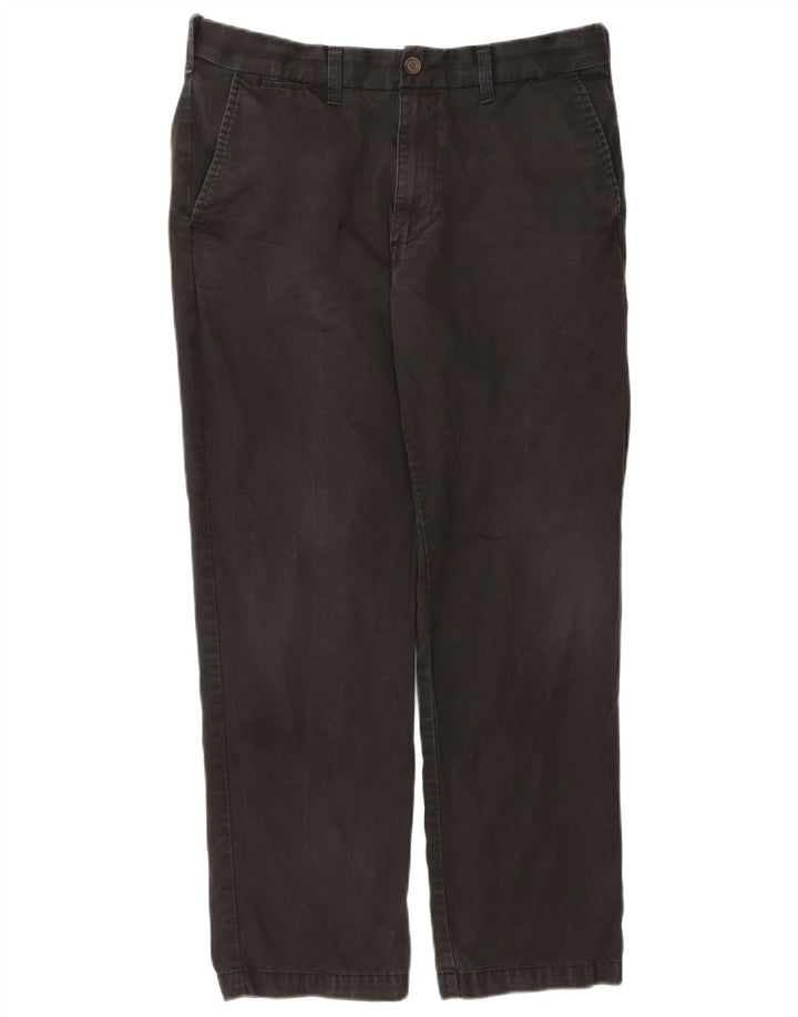 Calça Chino Regular Masculina Marks & Spencer W34 L29 Algodão Preto