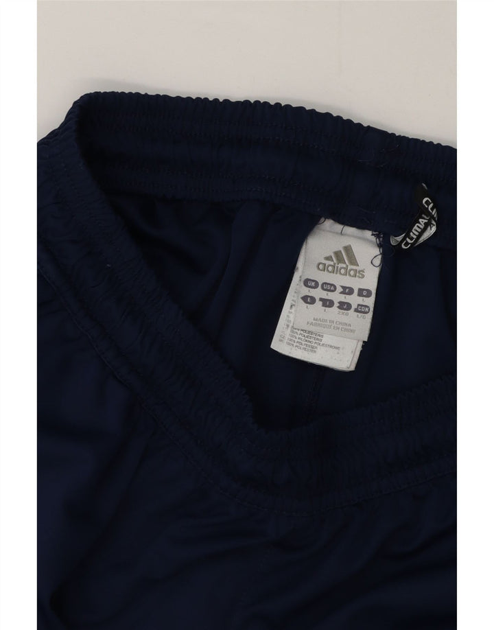 Shorts esportivos masculinos Adidas Climalite grandes poliéster azul marinho