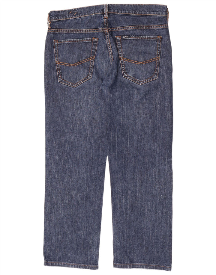 Rifle Mens Straight Jeans W34 L26 Azul Algodão