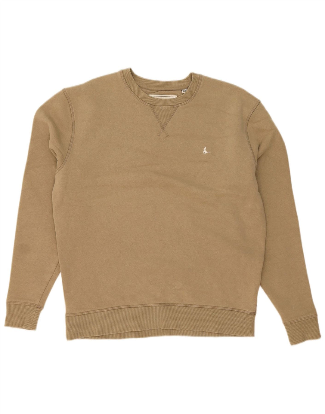 JACK WILLS moletom masculino jumper pequeno algodão bege