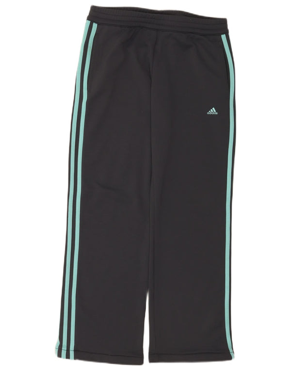 Calças de treino femininas Adidas UK 10 pequenas cinza