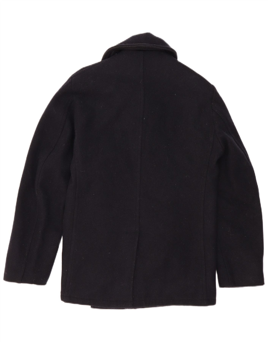 Casaco masculino Fidelity Gerald & Stewart Pea UK 42 XL lã azul marinho