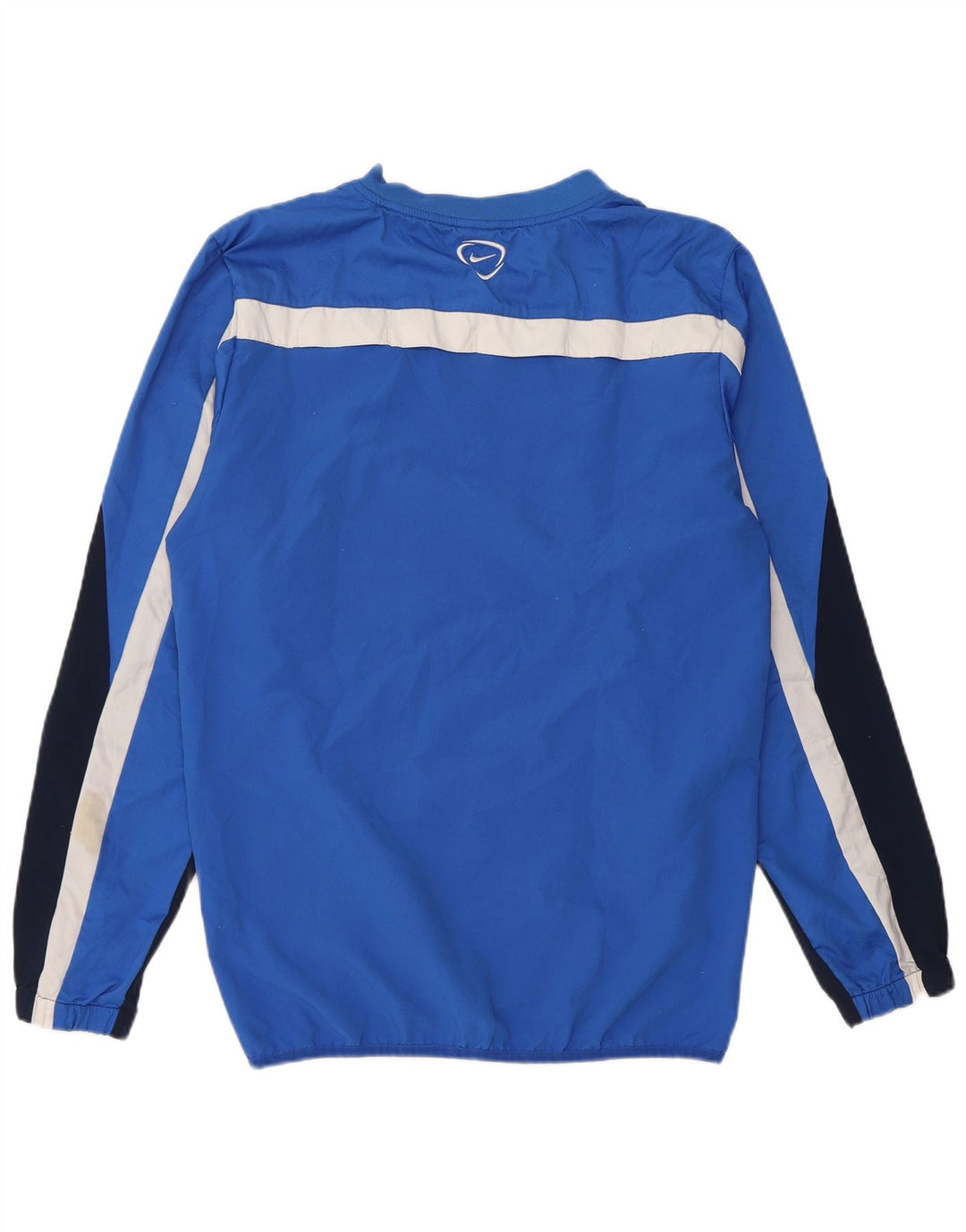 NIKE Masculino Dri Fit Pullover Treino Top Médio Azul Colourblock
