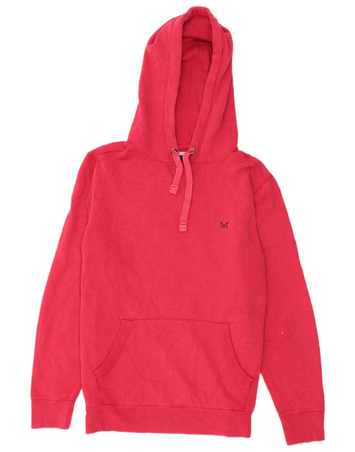 Crew Clothing Mens Hoodie Jumper Médio Algodão Rosa