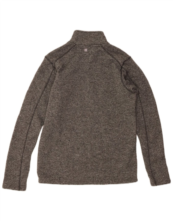 MOUNTAIN WAREHOUSE Mens Zip Neck Pullover Treino Top Cinza Médio