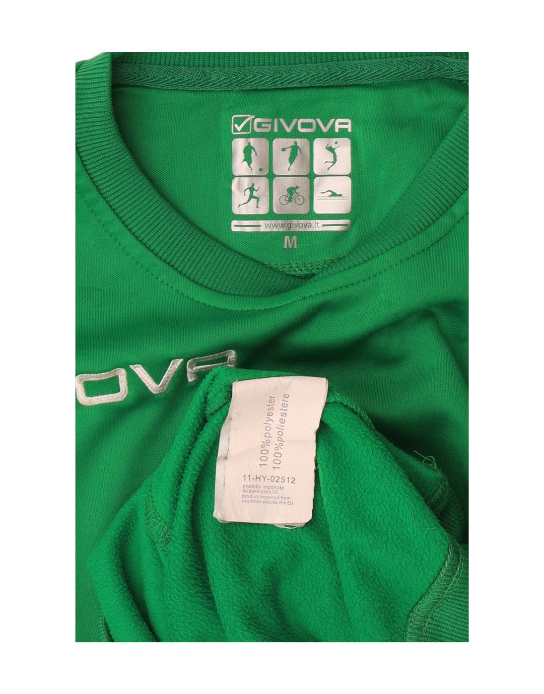 GIVOVA moletom gráfico masculino jumper poliéster verde médio