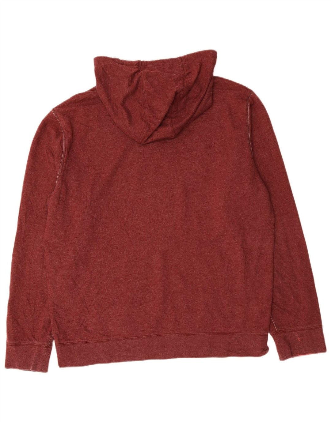 EDDIE BAUER Suéter masculino com capuz médio algodão Borgonha