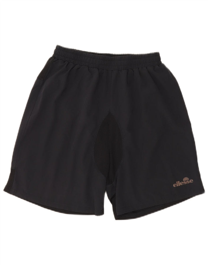 Ellesse Mens Sport Shorts Médio Preto Colourblock Poliéster