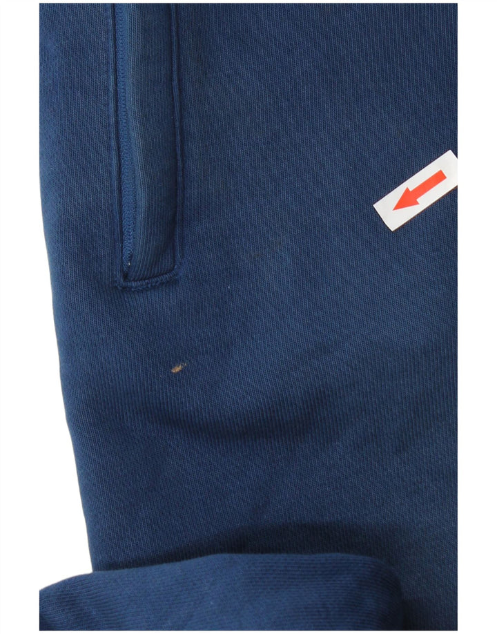 Adidas Mens Treino Calças Joggers Pequeno Azul Algodão
