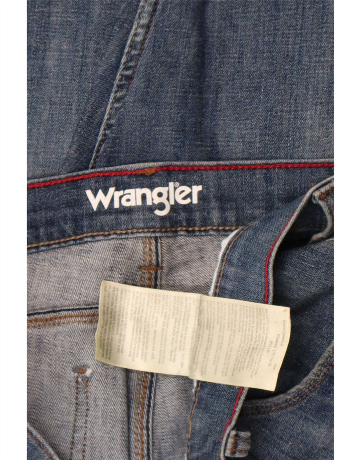 Wrangler Mens Jeans Slim W36 L29 Azul Algodão
