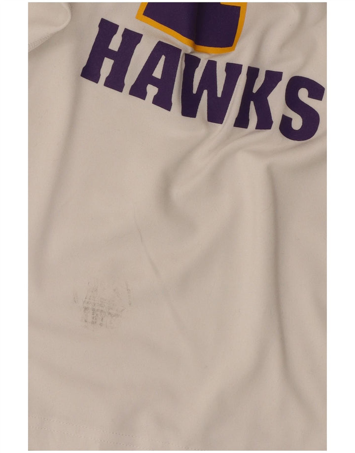 Camiseta Nike Feminina Patton Hawks Graphic Top UK 6 XS Branco Poliéster