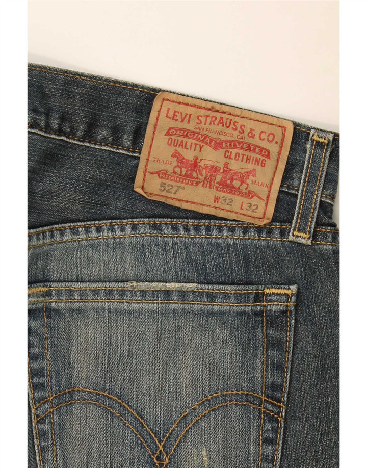 Calça jeans feminina Levi's 527 Bootcut W32 L32 azul marinho algodão